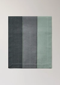 Cotton striped table runner various colors