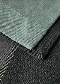 Cotton striped table runner various colors