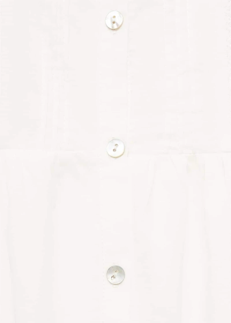 Cotton nightgown with lace detail