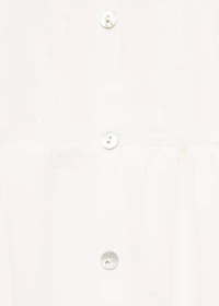 Cotton nightgown with lace detail