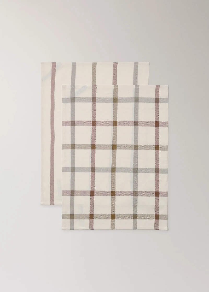 Striped kitchen towel