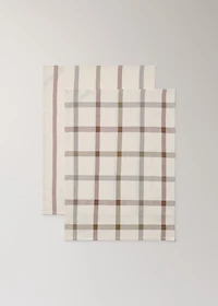 Striped kitchen towel
