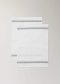 Cotton kitchen towel with details