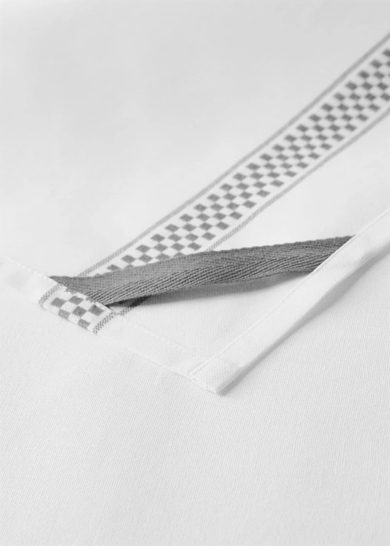 Cotton kitchen towel with details