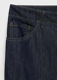 Wide leg mid-rise jeans
