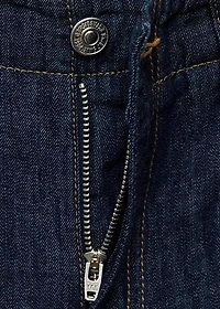 Wide leg mid-rise jeans