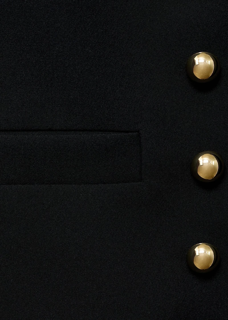 Buttoned cropped jacket