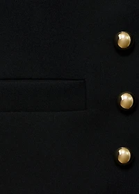 Buttoned cropped jacket