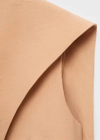 Asymmetrical foulard top