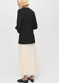 Double-breasted suit jacket