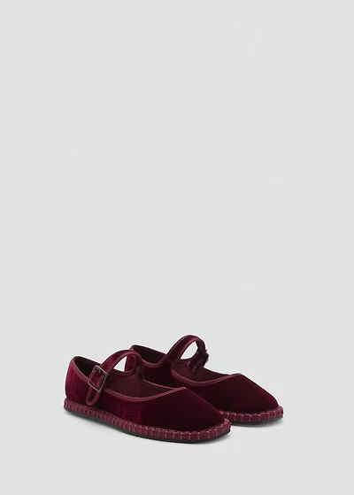 Velvet ballerinas