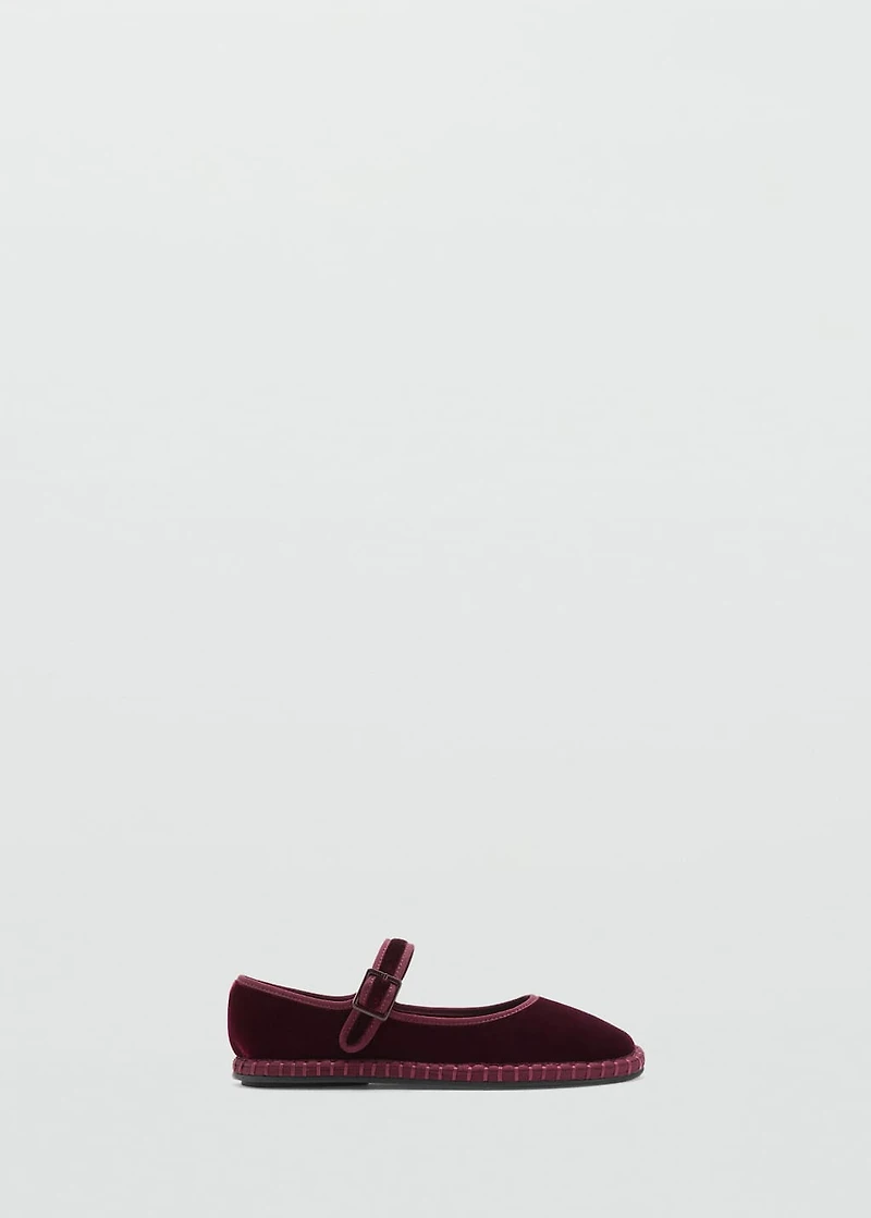 Velvet ballerinas