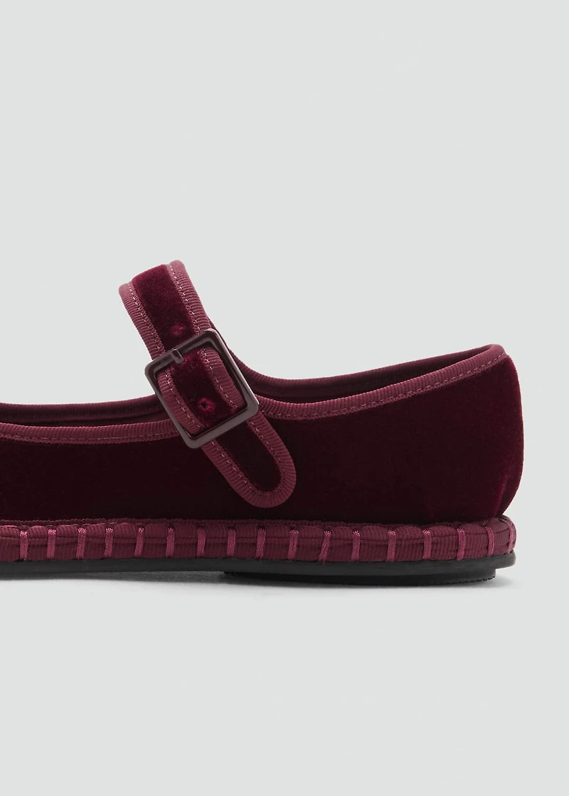 Velvet ballerinas