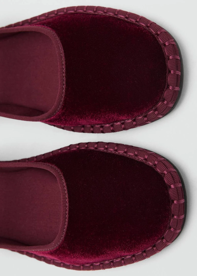 Velvet ballerinas