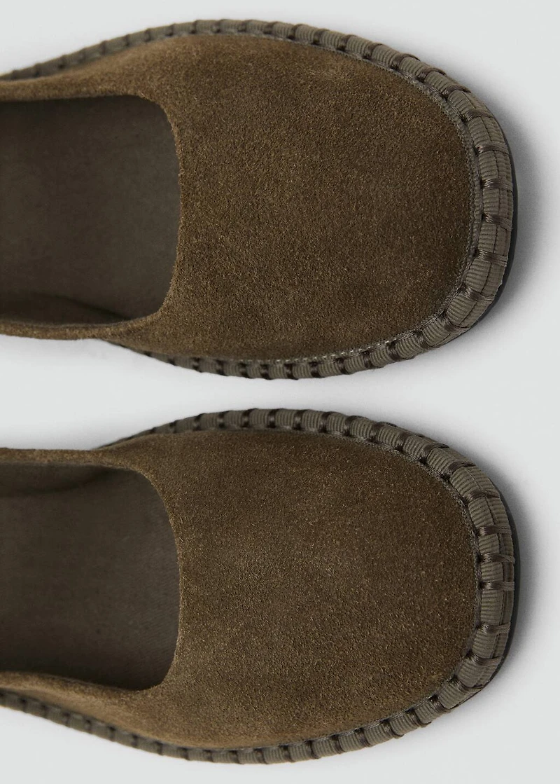 Suede ballet flats