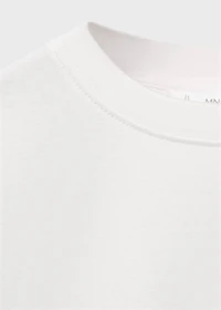 Embossed cotton t-shirt