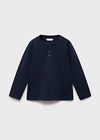 Long sleeve cotton t-shirt