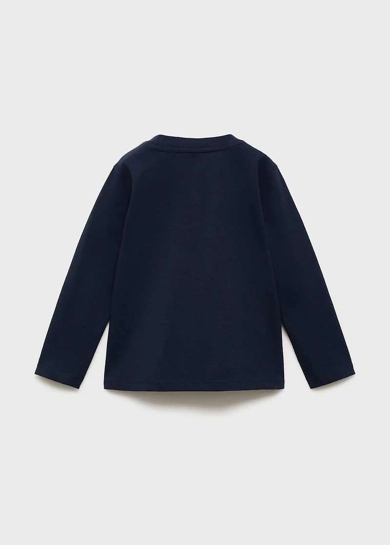 Long sleeve cotton t-shirt