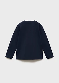 Long sleeve cotton t-shirt