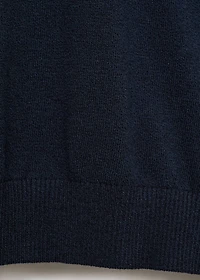 Cotton knitted polo shirt