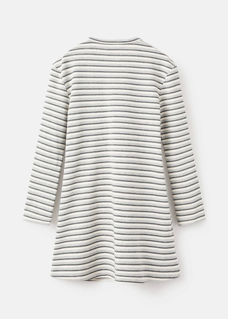 Lurex dress with cut-out
