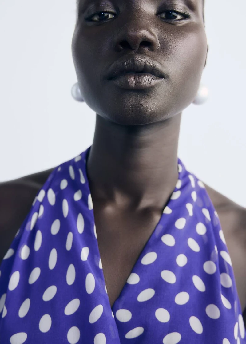 Dots wrap dress
