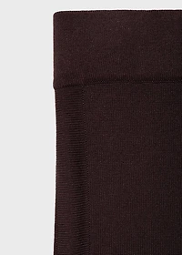 Fine-knit wide-leg pants