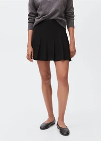 Pleated skirt pants