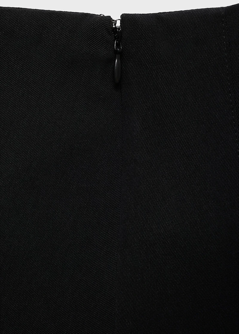 Pleated skirt pants
