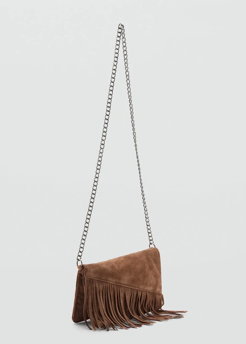 Fringe leather bag