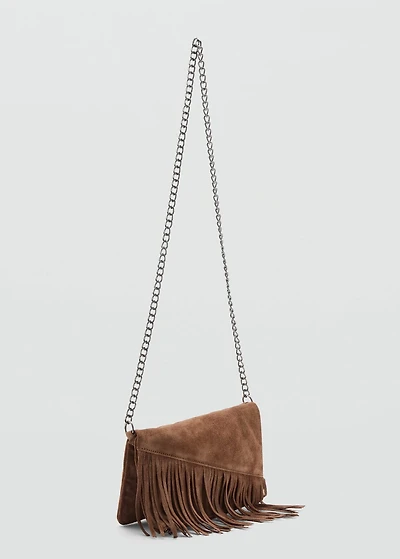 Fringe leather bag
