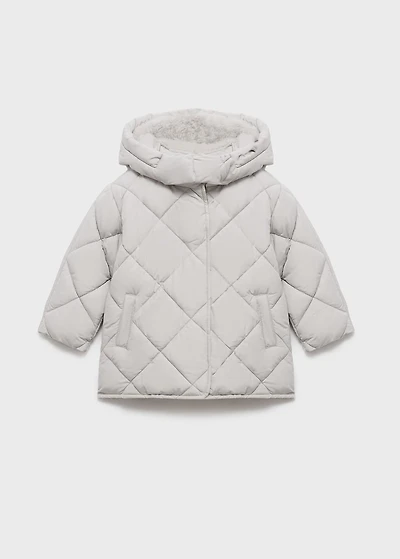 Hood quilted coat