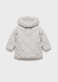 Hood quilted coat