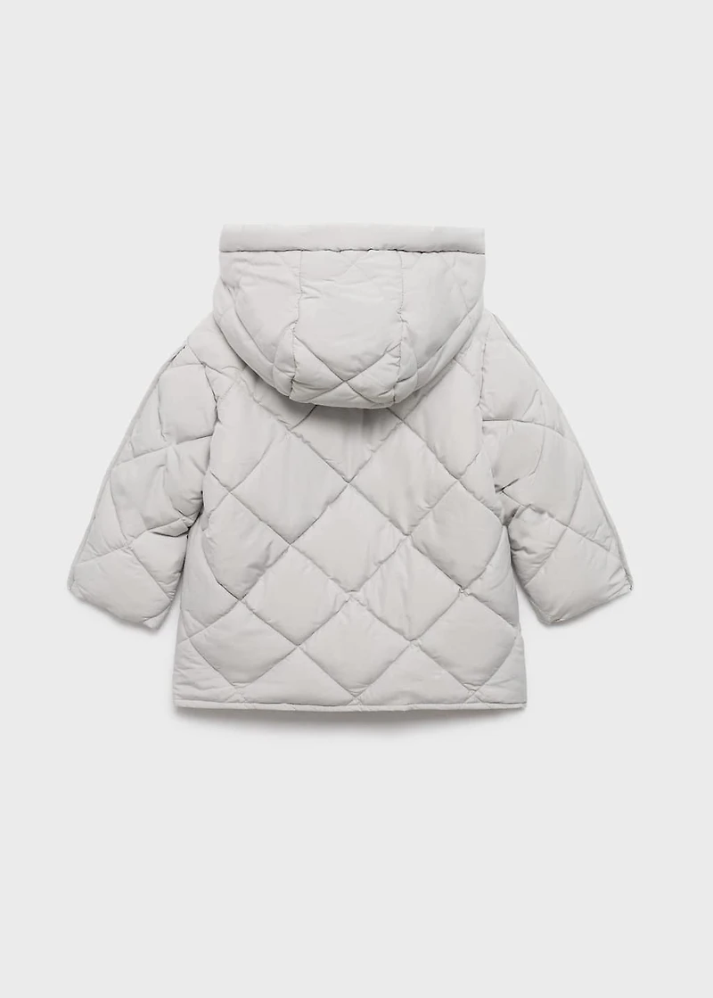 Hood quilted coat