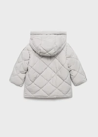 Hood quilted coat