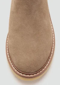 Suede leather ankle boots