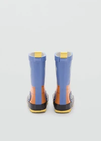Wellington boots with drawing