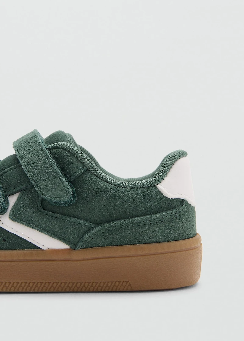 Leather mixed sneakers