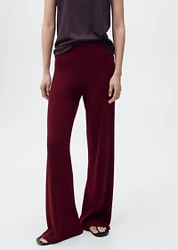 Straight knitted pants