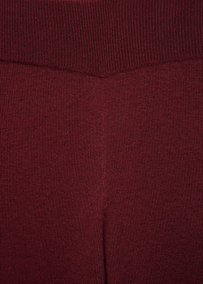 Straight knitted pants
