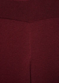 Straight knitted pants