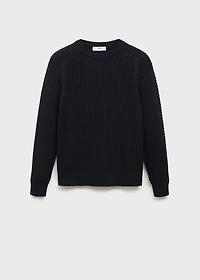 100% cotton braided sweater
