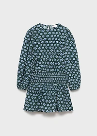 Ruched floral dress
