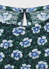 Ruched floral dress