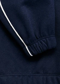 Printed embossed sweatshirt