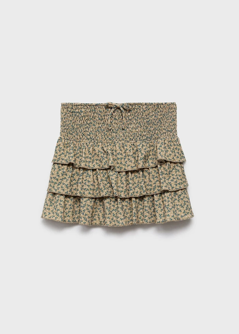 Floral A-line skirt