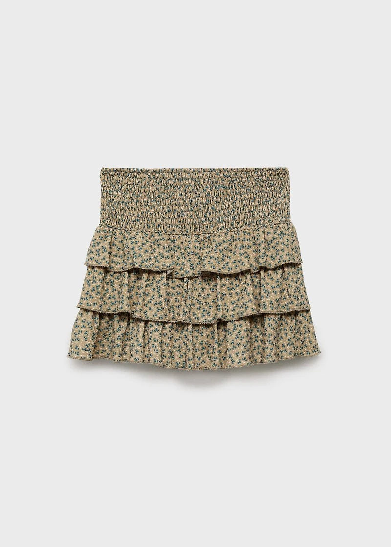 Floral A-line skirt