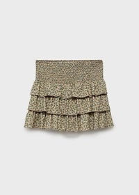 Floral A-line skirt