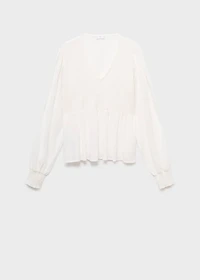 Ruched flowing blouse