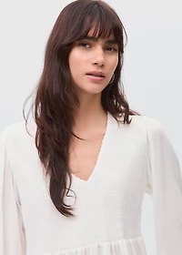 Ruched flowing blouse